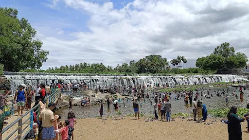 கோபிசெட்டிபாளையம் அருகே உள்ள கொடிவேரி அணையில் விடுமுறையையொட்டி சுற்றுலா பயணிகள் அருவி போல் கொட்டும் தண்ணீரில் குளித்து மகிழ்ந்தனர் 2 1719200494290867 1