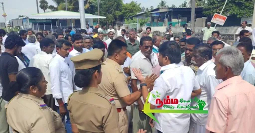 வன விலங்குகள் விவசாய பயிர்களை சேதப்படுத்துவதை தடுக்க வலியுறுத்தியும், விவசாயிகள் மீது வழக்கு போடுவதை நிறுத்த வலியுறுத்தி 200க்கும் மேற்பட்ட விவசாயிகள் கள்ளிப்பட்டியில் போராட்டம். 5 1720600336395502 4