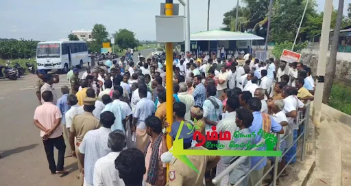 வன விலங்குகள் விவசாய பயிர்களை சேதப்படுத்துவதை தடுக்க வலியுறுத்தியும், விவசாயிகள் மீது வழக்கு போடுவதை நிறுத்த வலியுறுத்தி 200க்கும் மேற்பட்ட விவசாயிகள் கள்ளிப்பட்டியில் போராட்டம். 4 1720600341492297 3