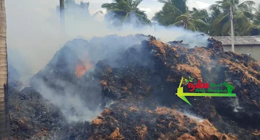 கோபிசெட்டிபாளையம் அருகே ஆயிபாளையம் பகுதியில் இயங்கி வரும் தேங்காய் நார் மில்லில் ஏற்பட்ட திடீர் தீ விபத்தில் பல லட்சம் மதிப்பிலான நார்கள் தயாரிக்கும் இயந்திரங்கள,தேங்காய் நார்கள், தீயில் கருகி சேதமானது. 3 1721970561660018 2