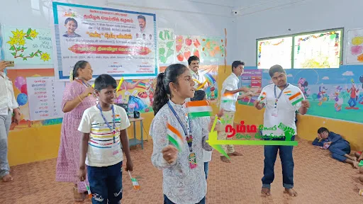 கோபி சட்டமன்றத் தொகுதி தமிழக வெற்றிக் கழகம் சார்பில் சுதந்திர தினவிழா கோபி கோவை பிரிவில் உள்ள மனசாந்தி இல்லத்தின் நடைபெற்றது. 1 1723785672158902 0