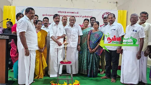 MLA Venkatachalam inaugurated the Chief Minister's program with the people at Kampampalayam near Gobi.