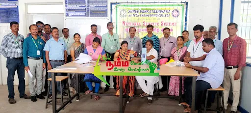 gobi Sri Venkadesvara Engineering College's Country Welfare Program, Venkadesvara Nursing College and Government Early Health Station, Free Blood Pressure and Waterproof Disease Testing Camp on behalf of the Childhood