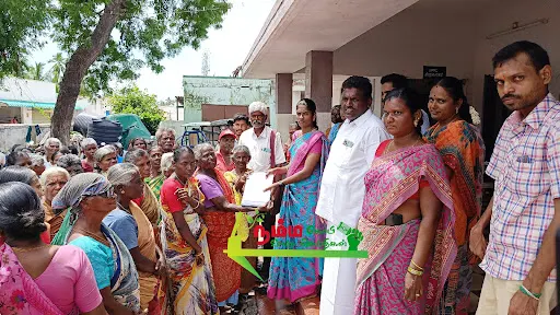Project personnel petitioned the curator to provide 100 days of work for all those who hold the card under the Mahatma Gandhi National Rural Work Confirmation Program in the Purple at the Achilles near Nambiyur.