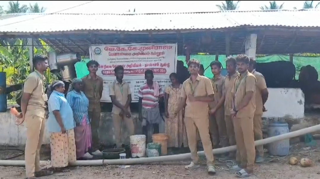 J. Kopicetipalum is the next calculation.K.K.Rural Agricultural Experience Training for 4-year youths in fear of Muniraja College of Agricultural Sciences