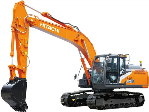 Two injuries were injured when Hitachi crashed during the road work